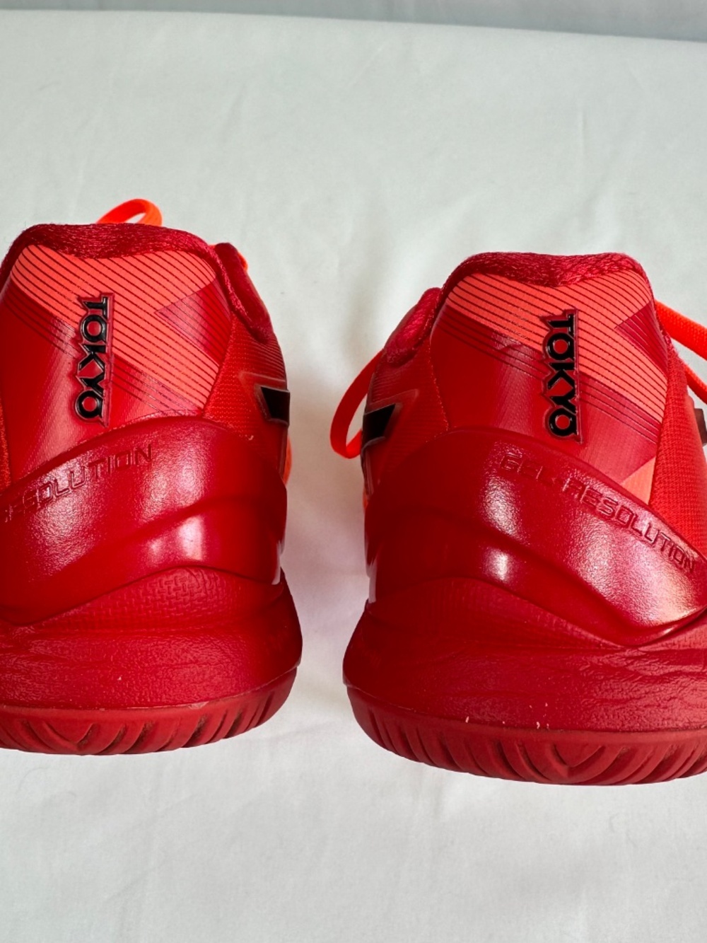 Women's ASICS Gel-Resolution 8 Tokyo Sunrise Red/Eclipse Black Size 7.5 Tennis - Picture 4 of 9